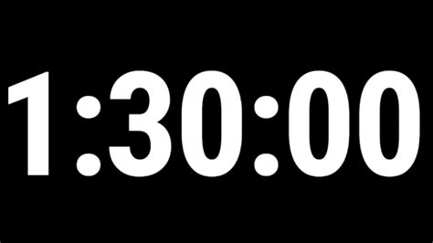 thirty minute timer|1 hour thirty minute timer.